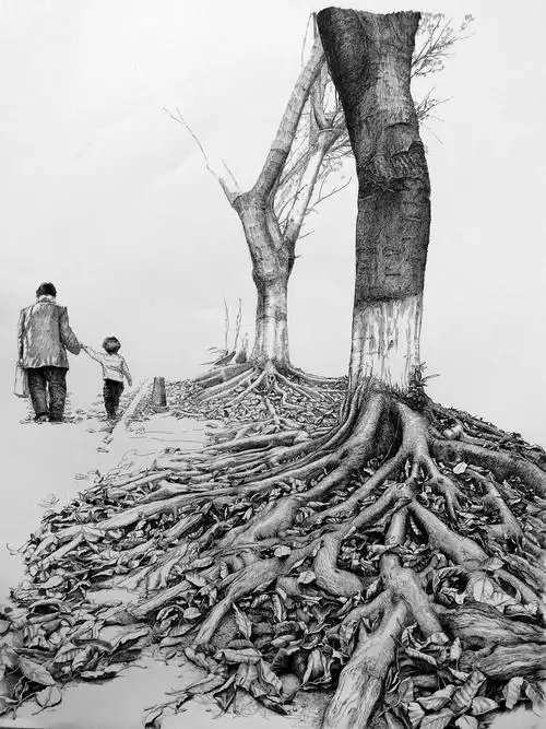 苏武《根-立冬》插画