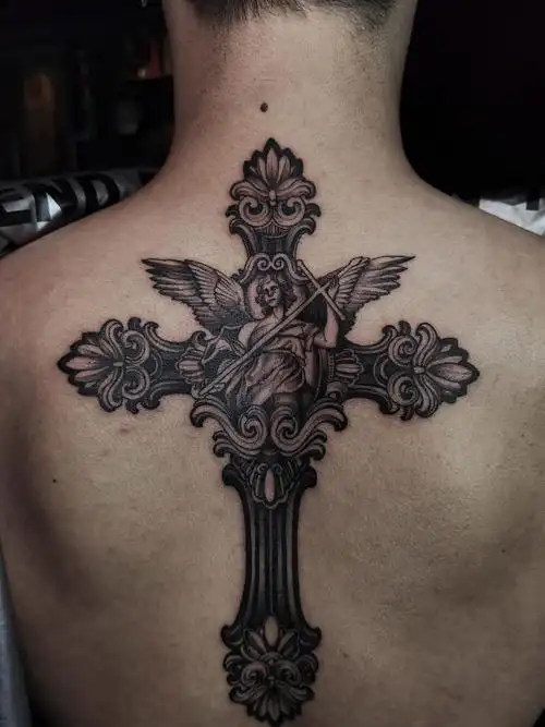 欧美十字架_纹身图案手稿图片_小马gavin的纹身作品集