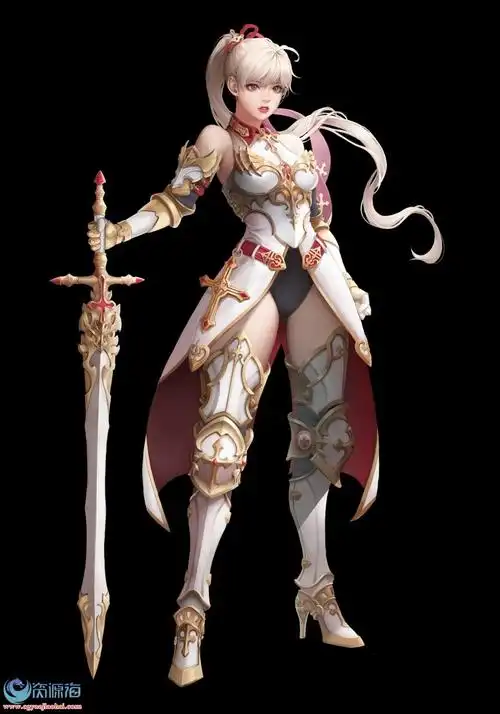 cg游戏女角色英姿动作3200p