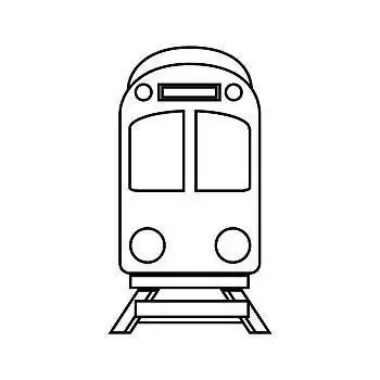 地铁,交通工具,隔绝,象征,矢量,插画,设计