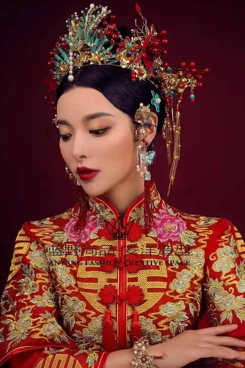 中国风古装新娘造型,将高雅气质演绎到极致!_化妆