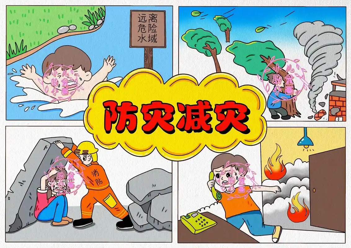 防灾减灾主题绘画.