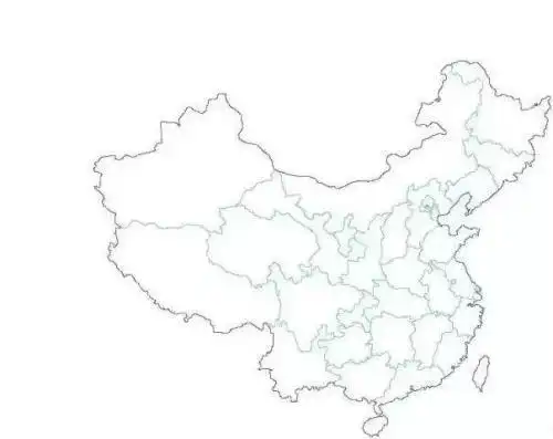 中国各省地图轮廓简笔画
