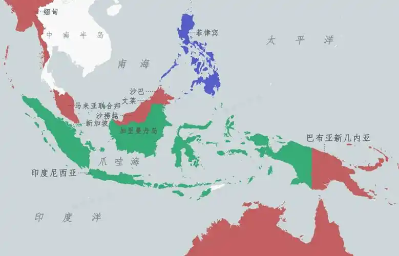 印度尼西亚从地图上看稳稳压在澳洲头顶上,陆地面积排名世界第15,人口