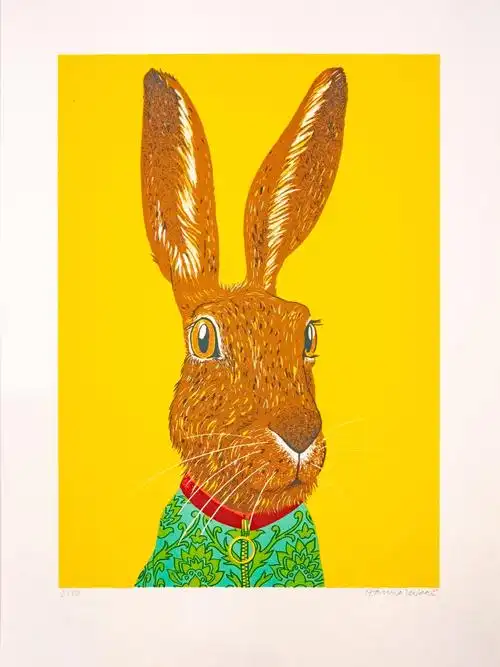 德国插画师hannazeckau动物主题限量版画