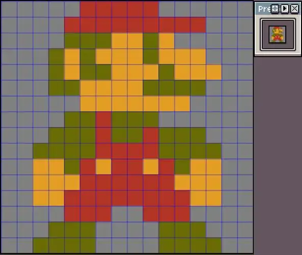 像素画动画教程:超级马里奥角色待机位移动画