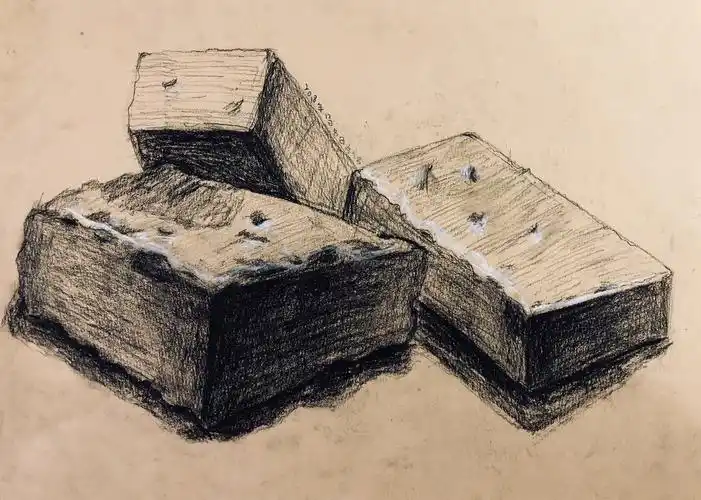 写美篇畅想a班   一堆砖头      本周,我们从一堆砖头开始意向素描的