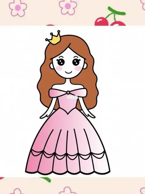 儿童画画漂亮美可爱简单的魔法小公主幼儿亲子儿童简笔画幼儿园学画画