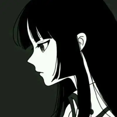 江奕/丧系忧郁女生动漫头像/记得开心