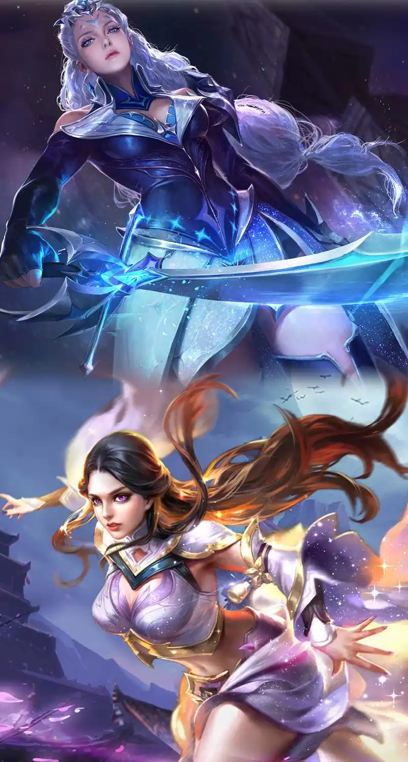 王者荣耀露娜的月下无限连,被紫霞仙子的皮肤台词所感动,教你玩