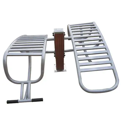 沃尔克室外塑木款双人腹肌板仰卧起坐板小区公园健身器材塑木路