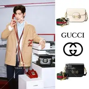 肖战同款gucci 古驰 马衔扣1955复古金扣全皮迷你翻盖马鞍包女包
