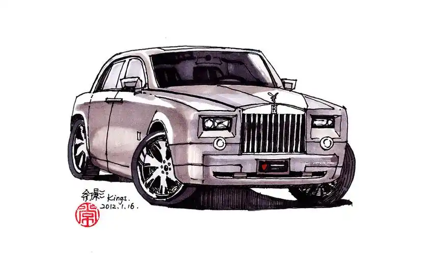 绘车丨轿车速写