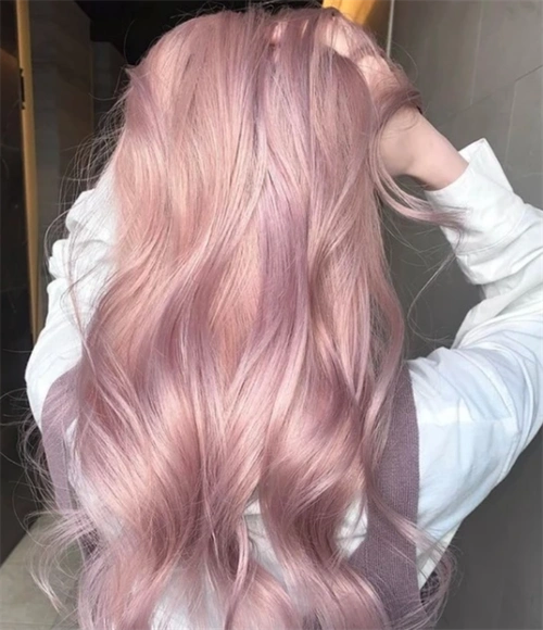 30樱花粉紫系发色显白减龄少女心爆棚