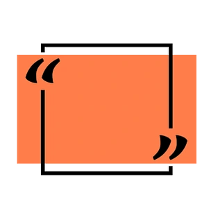 橙色长方形彩色对话框报价框