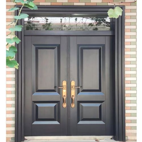 大门四开门中式乡村庭院双开门防盗门农村自建房进户门 款式1主图更多