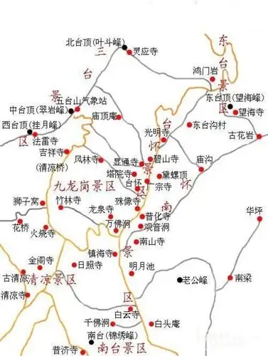 五台山浏览地图