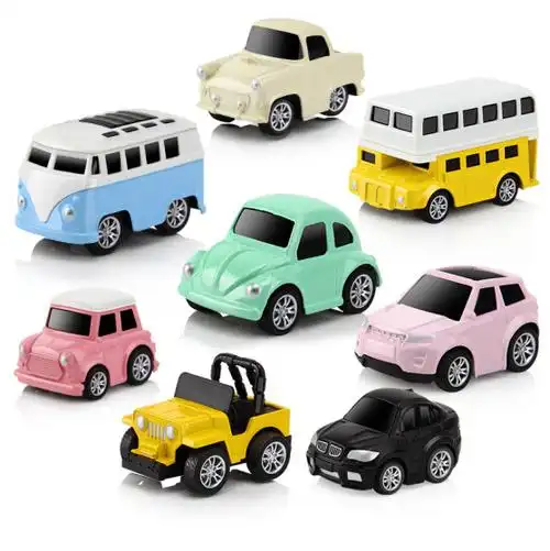 豆豆象 玩具车模型 8只装