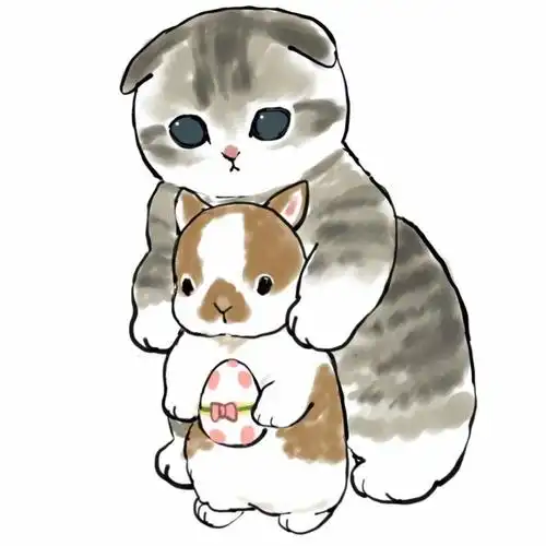 超可爱猫猫手绘图,傻傻的小猫萌翻了～_腾讯新闻