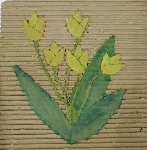 《纸箱版画》教学作业展示