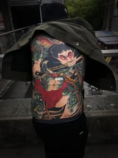 满背到大腿张顺#纹身  #满背纹身  #日式老传统纹身