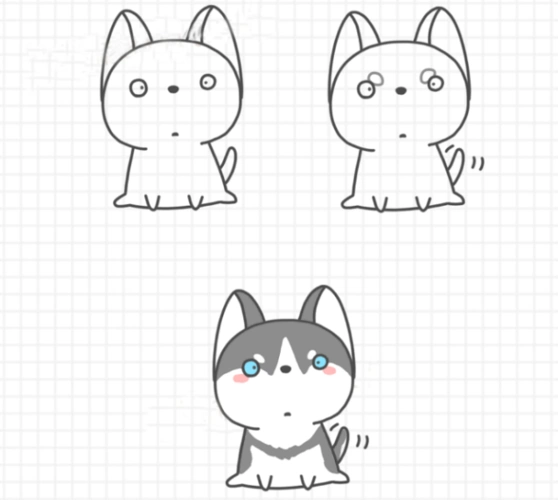 比较温顺,是一种流行于全球的宠物犬. 二哈哈士奇简笔画怎么画