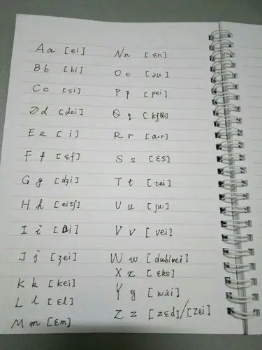 26个字母音标,最好手写发来