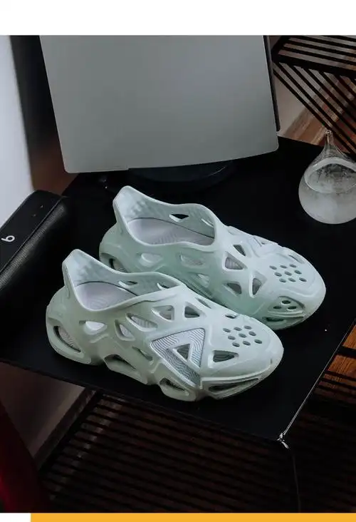 匹克态极洞洞鞋凉鞋女夏季新款潮流时尚百搭拖鞋米白浅紫35