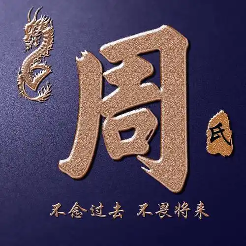 经典大气复古微信头像姓氏头像28个姓氏喜欢的带走