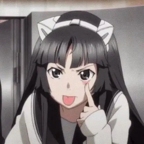 吐舌头俏皮女孩 头像背景