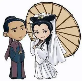 白素贞与许仙生子简笔画