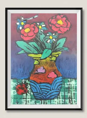 (12月作品精选)吹塑纸版画