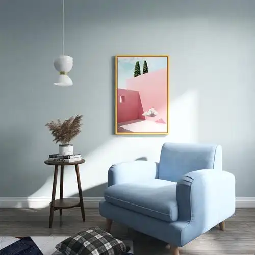 气质满分的雾霾蓝现代风客厅 - 故事藏在灯光里设计效果图 - 每平每屋