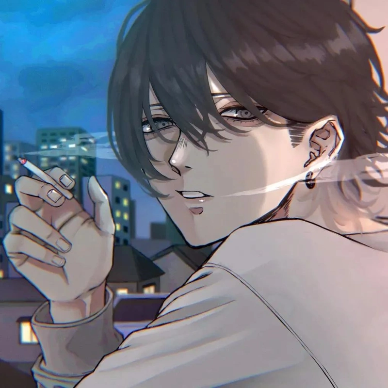 帅气酷酷的动漫男生头像|所有的道别