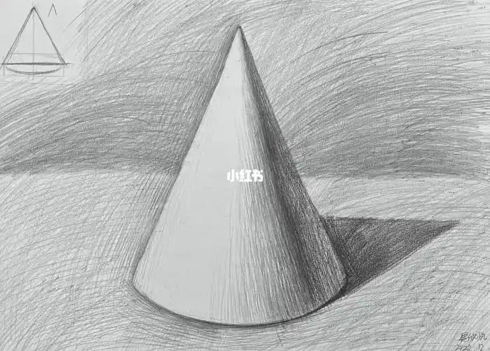零基础素描几何体圆锥