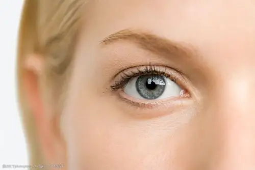 横构图 一只眼睛 女人 美女 外国女人 蓝眼睛 特写 面部特写 高清图片