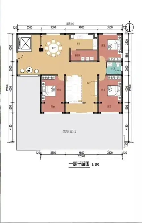 农村平房这样建才好看_的设计_晾台_房子