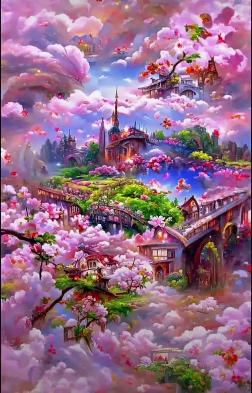 带你进入梦幻仙境,唯美 ai 画欣赏_综合_侵权_文章