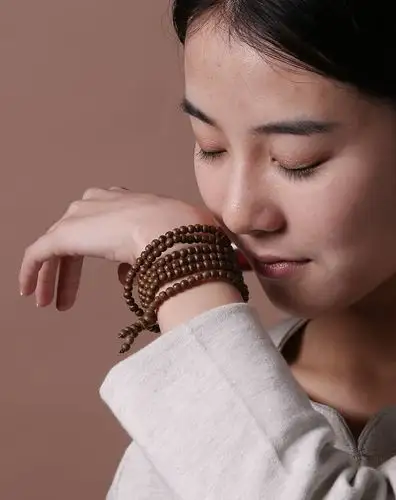 越南星沙沉沉香佛珠念珠5mm