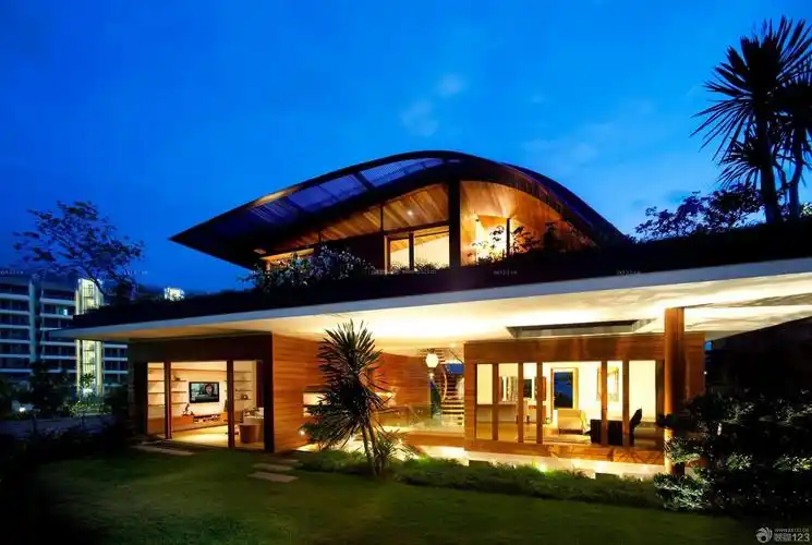 世界度假村豪宅外观设计效果图