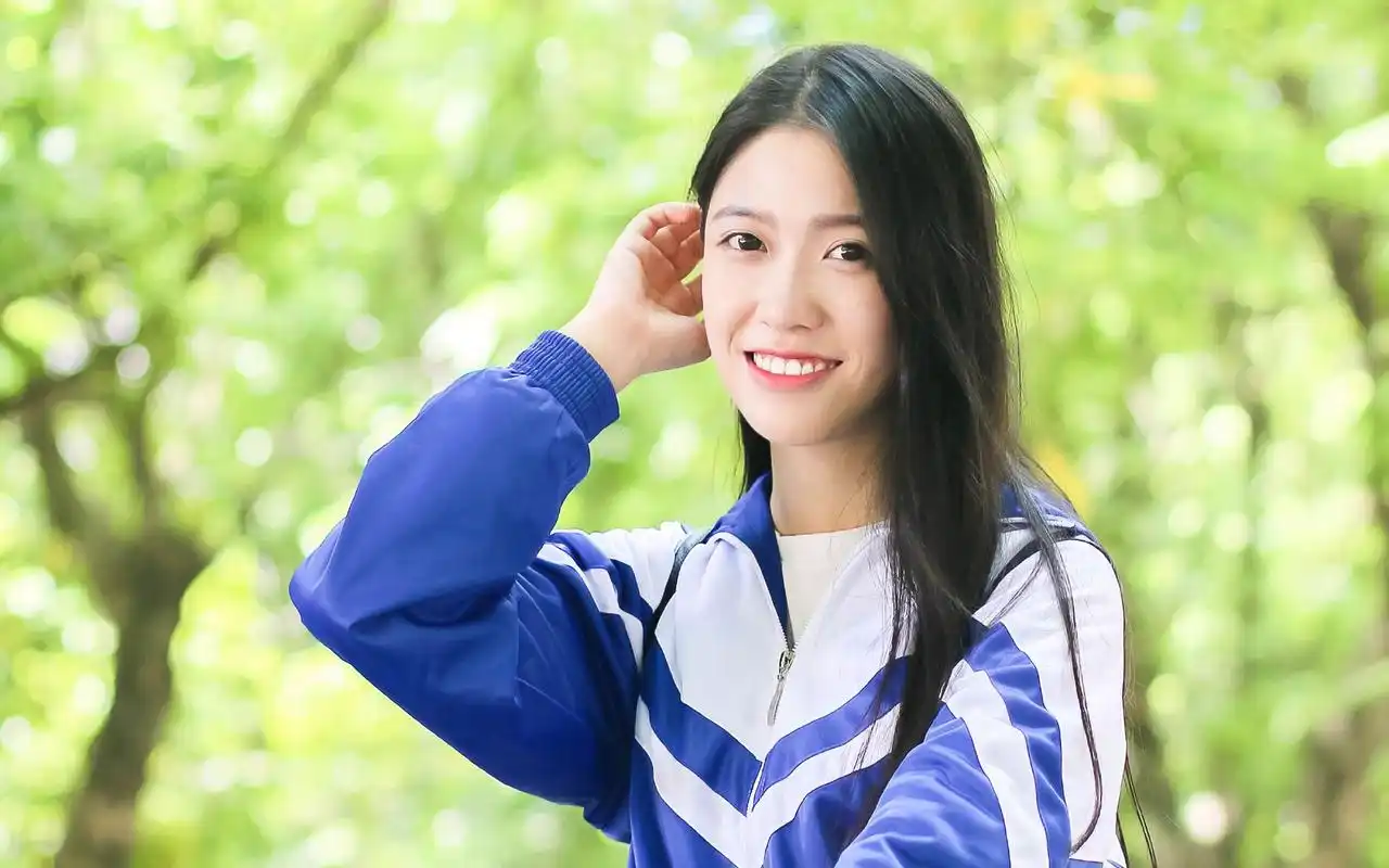 校花美女学生校服清新唯美写真图片壁纸