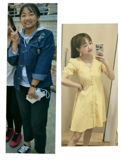 有没有胖人减肥前后对比图?