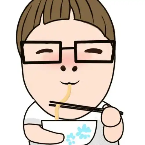 吃着面条的男孩吃货头像