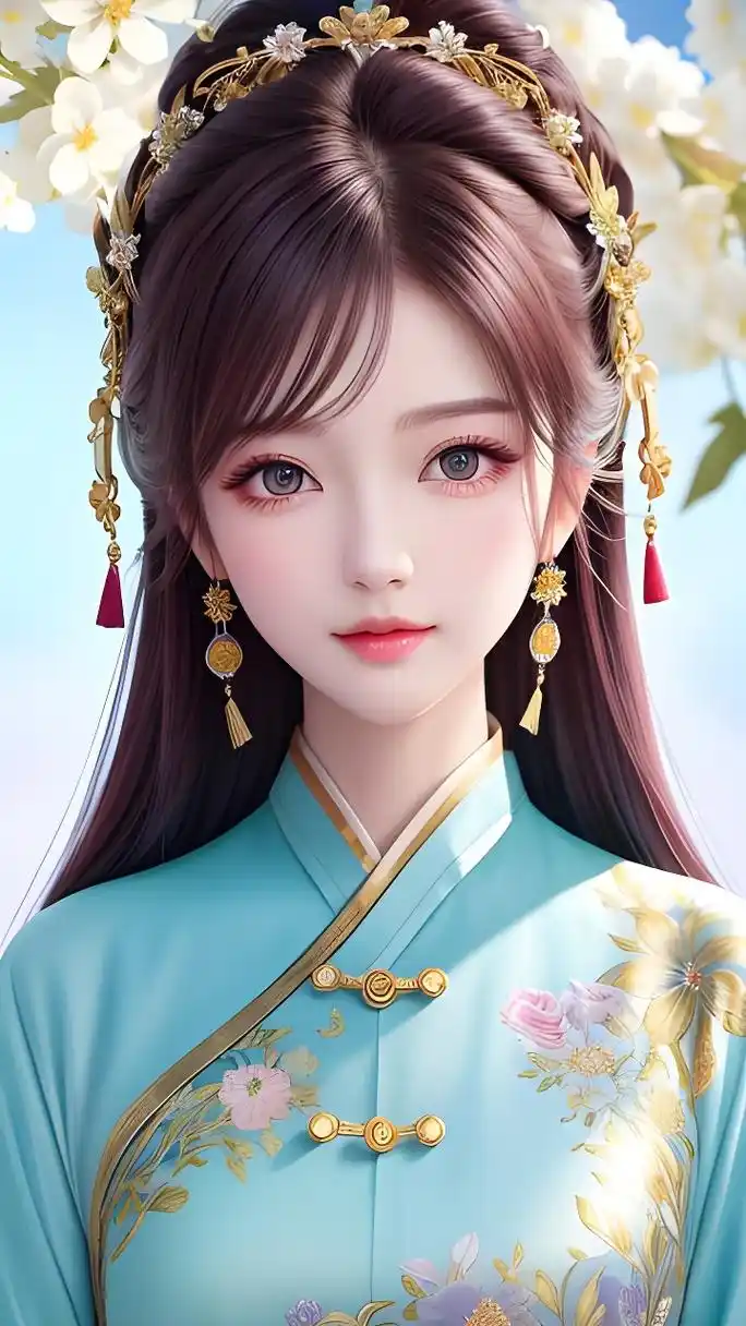 有趣表情:好看的古风动漫美女头像表情手机壁纸#有趣表情# #古风动漫