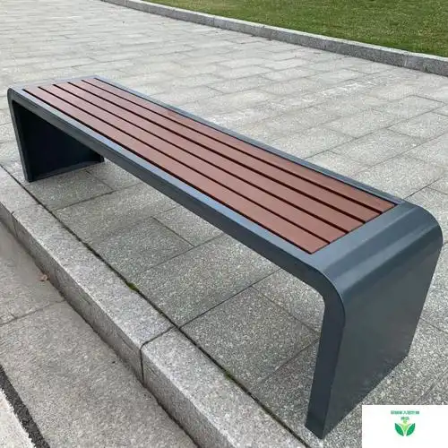 户外椅子公园长椅椅广场篮球场休息长条凳塑木庭院公共座椅长凳子远