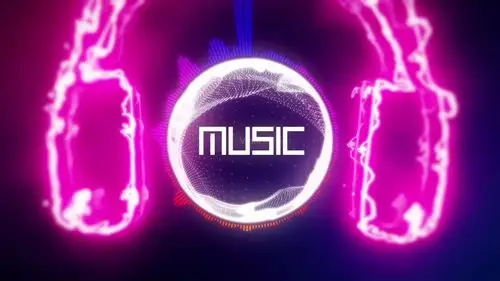 动感节奏电音炫彩背景