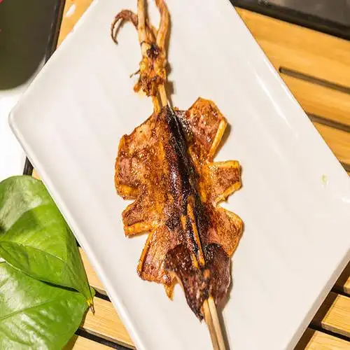 西子湾安丘同喜切半鱿鱼烧烤串50g100g20串包