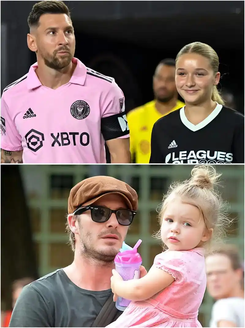 哈珀·塞文·贝克汉姆已经12岁了.北美联盟杯1/4决赛,迈阿 - 抖音