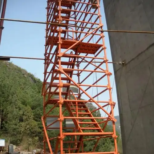 笼式安全爬梯脚手架式爬梯垂直施工爬梯
