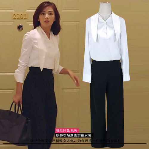 2016夏款韩款女裤欢乐颂刘涛安迪明星同款高腰阔腿裤时尚百搭包邮